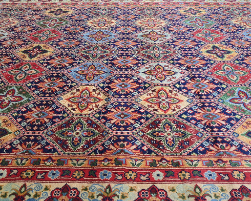 7x10 Yousafi Multicolor Afghan Hand Knotted Wool Area Rug